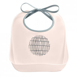 Bavoir d’apprentissage Pink Grid  