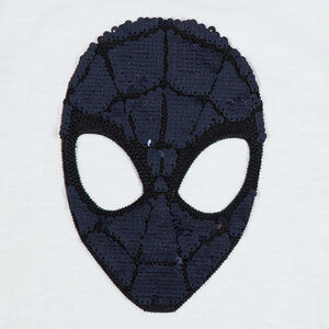 Tee-shirt manches longues en jersey avec Marvel Spiderman en sequins magiques 