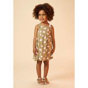 Robe en maille cloquée imprimé poires pour bébé fille 