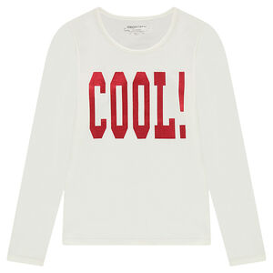 Junior - Tee-shirt manches longues avec photo print fantaisie sur le devant 