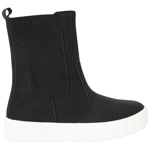 Bottines effet daim à semelle contrastée fille 