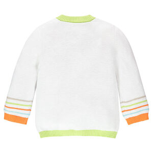 Gilet en tricot avec détails colorés 