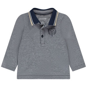 Polo manches longues piqué avec print pour bébé garçon 