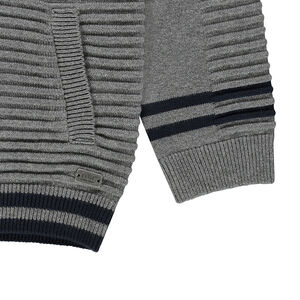 Gilet en tricot fantaisie zippé 