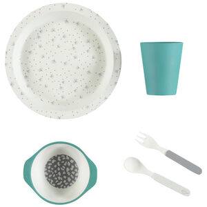 Set repas Natural Cocoon en bamboo - 5pcs 