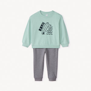 Ensemble jogging molleton printé pour bébé garçon 