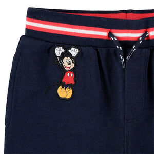 Bermuda en maille uni patch Mickey Disney 