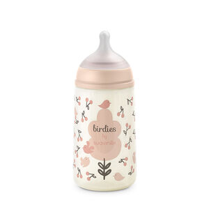 Biberon 270ml avec tétine SX Pro M Birdies rose 
