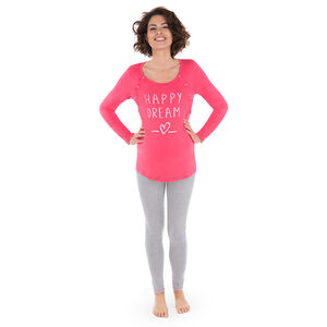 Tee-shirt homewear de grossesse et d'allaitement 
