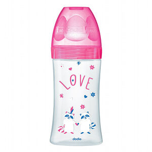 Biberon Sensation+ 270 ml 0-6 mois - Fuchsia Love  