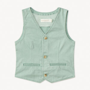 Gilet serveur en toile unie garçon 