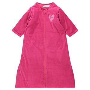 Turbulette unie en velours à manches amovibles 