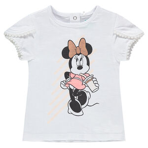 Tee-shirt en coton organique print Minnie Disney 