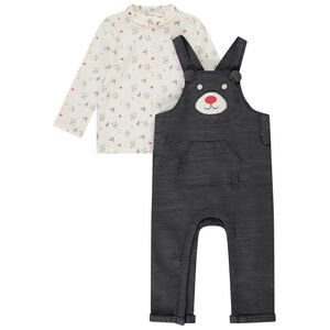 Ensemble 2 pièces en toile pour bébé garçon 
