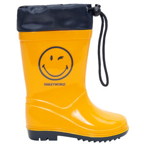 Bottes de pluie avec col imperméable et print Smiley du 28 au 32 