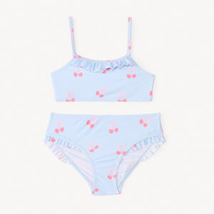 Maillot de bain 2 pièces motif cerise fille 