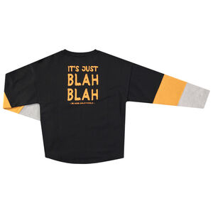 Junior - T-shirt manches longues tricolore avec Smiley printé 