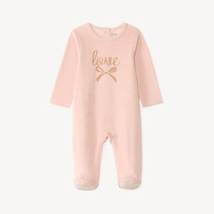 Dors-bien bébé fille en velours print mignon 