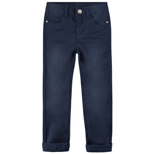 Pantalon en twill surteint effet crinkle  