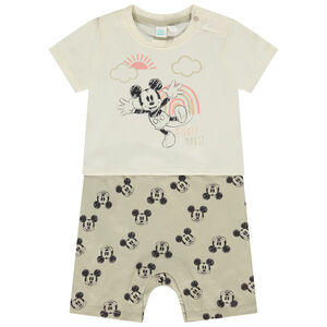 Combinaison courte effet 2 en 1 Mickey Disney pour bébé garçon 