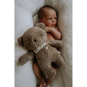 Peluche Ourson veilleuse 5-en-1 avec bouillotte naturelle Brun 