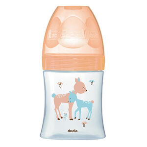 Biberon anti-colique en verre Sensation+ 150ml 0-6 mois - Beige / Biche 