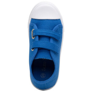 Baskets basses bleues en toile à scratchs du 24 au 35 