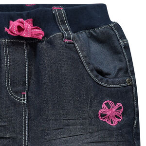 Jeans taille élastiquée 