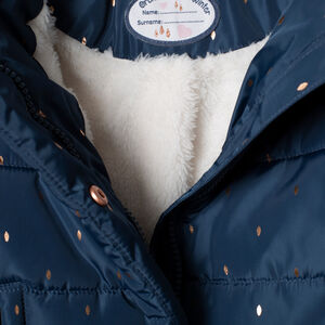 Parka matelassée doublée sherpa à capuche amovible 