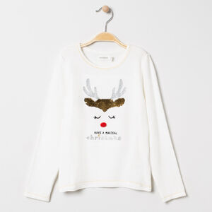 T-shirt chaud manches longues à motif esprit Noël 