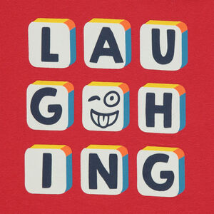 Jogging en molleton avec pantalon effet 2 en 1 et prints fantaisie 