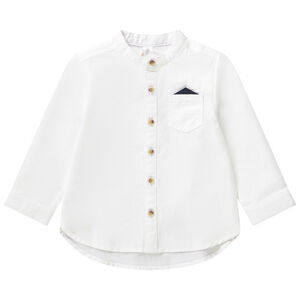 Chemise manches longues col mao à mouchoir pour bébé garçon 