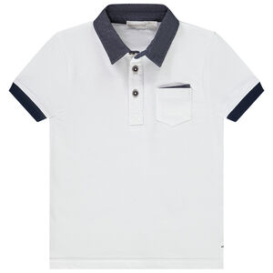 Polo manches courtes en coton piqué garçon 