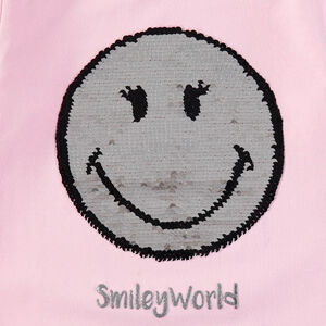 T-shirt manches longues en jersey avec Smiley en sequins magiques  