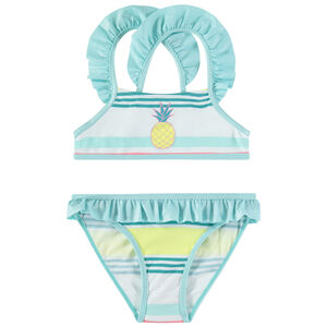Maillot de bain volanté 2 pièces print ananas  