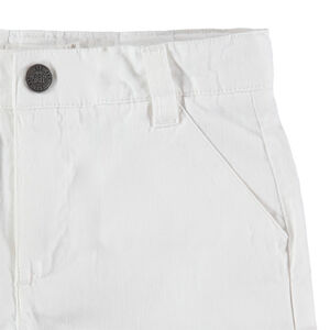 Bermuda uni en toile à poches italiennes 