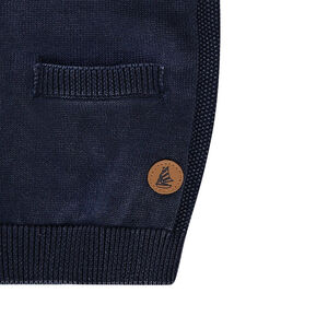 Gilet en tricot surteint avec poches 