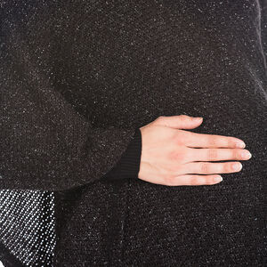 Pull poncho en maille mélangée 