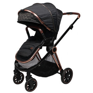 Poussette duo avec nacelle Fenix - Noir/Rose Gold 