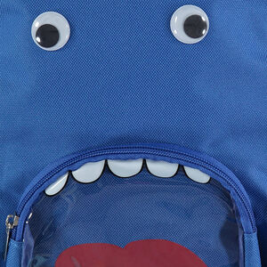 Sac à goûter monstre avec poche transparente  