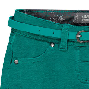 Short en velours avec ceinture amovible 