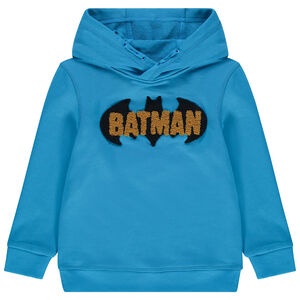 Sweat en molleton à capuche avec Batman en bouclette 