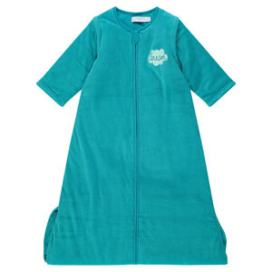 Turbulette unie en velours à manches amovibles 