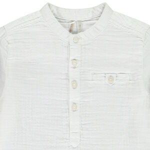 Chemise manches longues en double gaze pour bébé garçon 