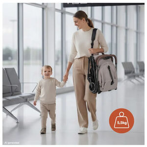 Poussette compacte & lègère Lite N Care -  Choco 