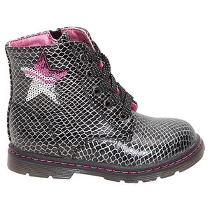 Bottillons imprimés effet serpent avec étoile en sequins 