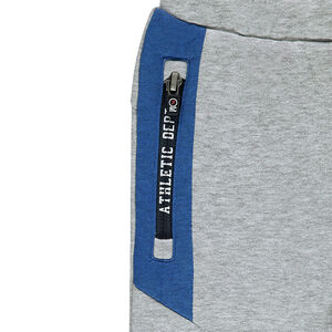 Pantalon de jogging en molleton avec poches zippées contrastées 