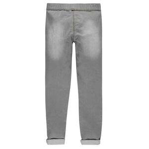 Jegging en molleton effet jeans 