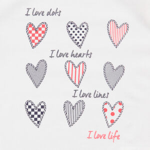 Tee-shirt manches longues avec motif printé sur le devant 