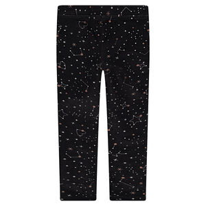 Legging en jersey avec étoiles imprimées all-over 